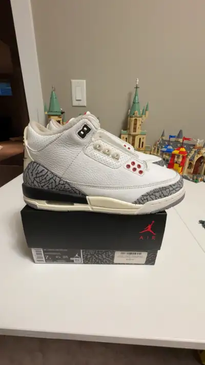 Jordan 3 (White Cement) Size 7 Youth, View more