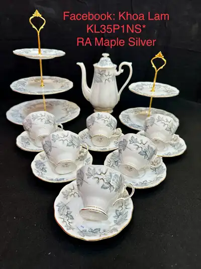 Replace your missing pieces here! Vintage Royal Albert Silver Maple pattern” Discount for bundle pur...