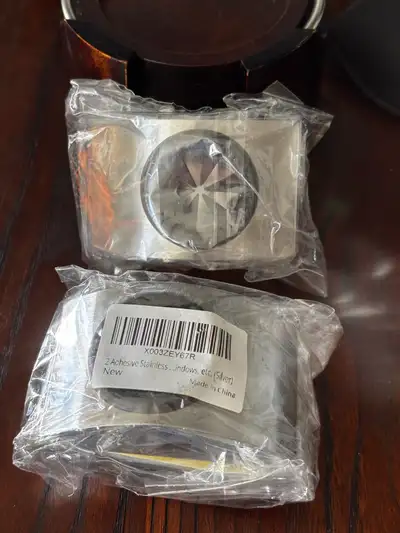 2-Pack Adhesive Stainless Steel Holders, View more