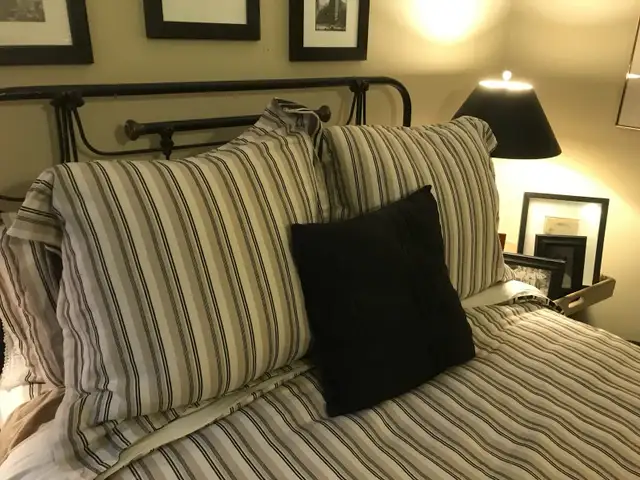 Pottery Barn Queen Reversible Duvet Cover Euro & Standard Shams in Bedding in City of Toronto - Image 5