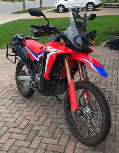 Bought new in February 2024. Only 1200 km. Fully loaded with all you need for your next adventure. A...