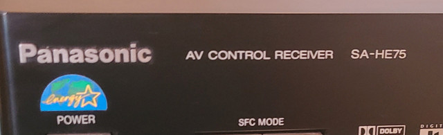PANASONIC AV CONTROL RECEIVER SA-HE75 $80 in Stereo Systems & Home Theatre in Calgary - Image 3