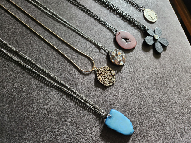 Unique HANDMADE necklaces - $5 ea. / any 3 for $10 *great gifts* in Jewellery & Watches in Fredericton - Image 2