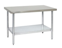 TARRISON 24"X72" S/S WORK TABLE WITH BACK SPLASH!!