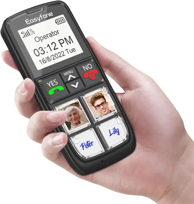 ❤️NEW IN BOX: Easyfone Prime-T6 4G Big Button Cell Phone in Cell Phones in Markham / York Region - Image 3
