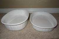 Corningware French White casserole dishes