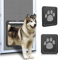 NEW OwnPet Lockable Pet Door for Screen door ( Large ) with Mag