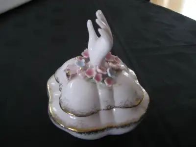 Trinket Box 4 1/2" high/3 1/2" wide base - this is a great item to have the engagement ring in or an...