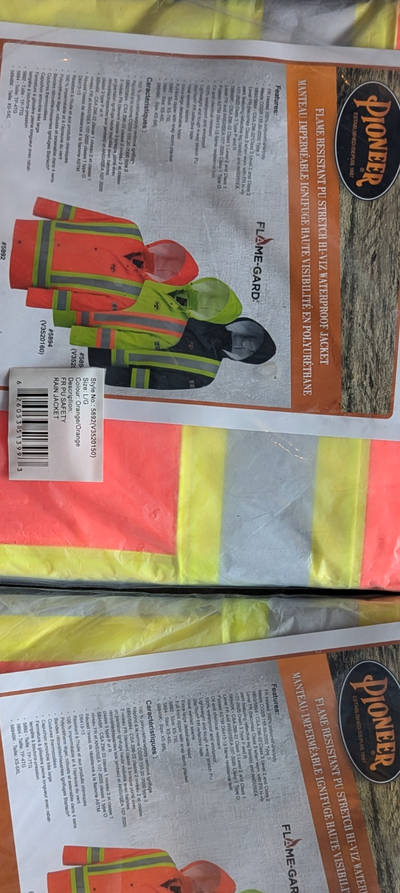 Pioneer FR rain jacket 4 avl 40 ea, View more
