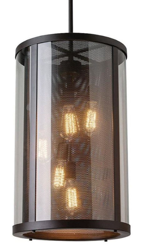 Feiss Bluffton 15" 5 Light Outdoor Pendant Lantern, OL12014ORB in Outdoor Lighting in Mississauga / Peel Region