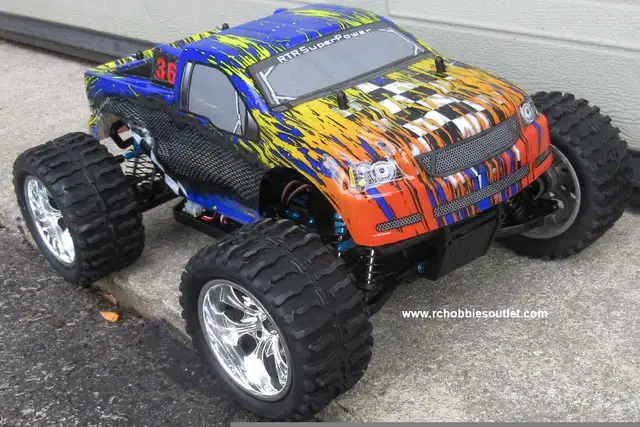 New  RC  Monster Truck TOP2 Brushless 3S LIPO  1/10 Scale 4WD in Hobbies & Crafts in Oshawa / Durham Region - Image 4