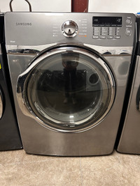 27” Samsung dryer front load stainless steel 