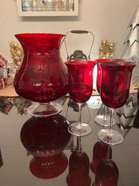 Red Party Lite Candle Holders 