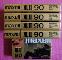 MAXELL HIGH BIAS CASSETTE TAPES 