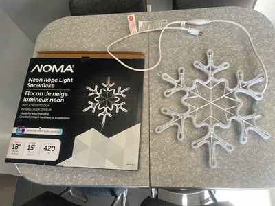 Noma Neon Rope Snowflake Christmas light, View more
