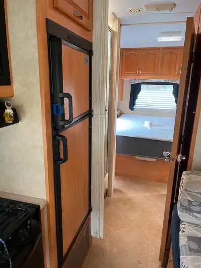 All around awnings, oven with 3 burner stove, microwave, 3 way fridge, TV on slide out tray with ant...