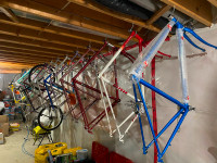 STEEL IS REAL! VINTAGE BIKES/PARTS STORED INDOORS