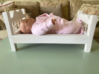 Toy crib for Dolls wooden