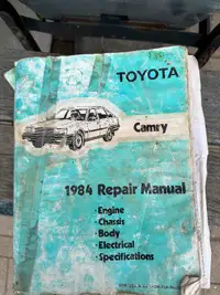 1984 Toyota Camry Repair Manual