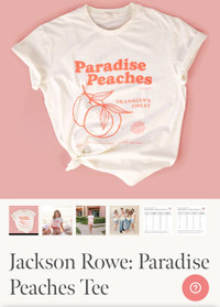 Jilly box Paradise Peaches T-shirt sizeL