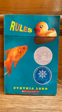 Rules softcover novel by Cynthia Lord