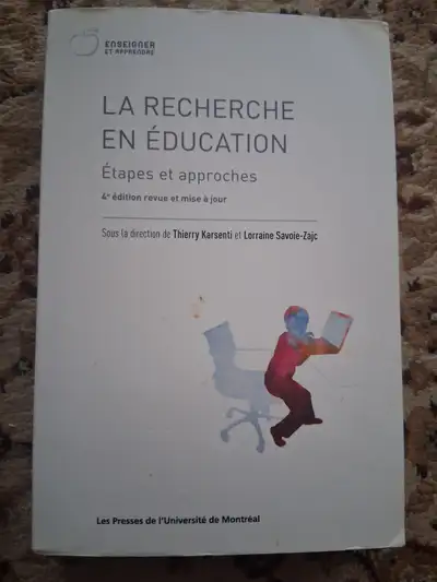 Manuel intitulé " La Recherche en Éducation " - 4e édition., View more