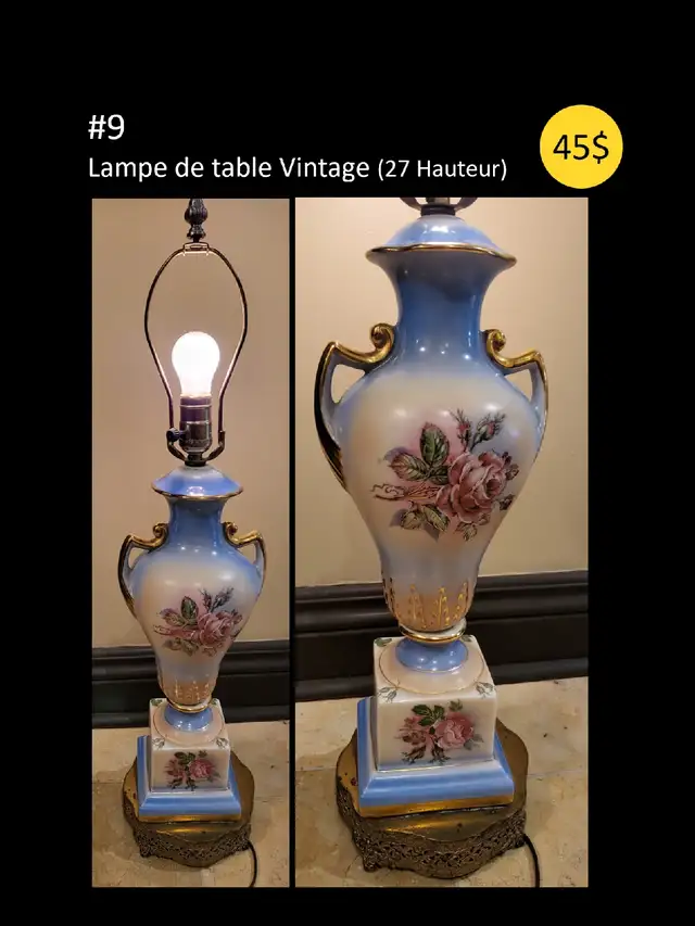 Lampe de Table Vintage in Indoor Lighting & Fans in City of Montréal - Image 2