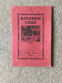 "The County" Vintage 1932 Picton Cook Book