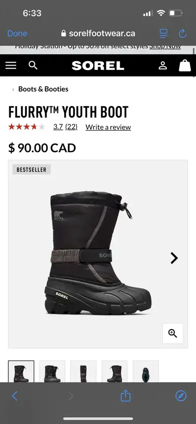 Sorel winter kids boot kChildren's Flurry™ Boot, View more
