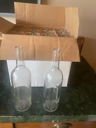 Clear Glass Wine Bottles, View more