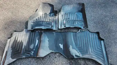 WeatherTech Floor Mats (full set- front and back). Good condition. From a clean, smoke and pet free...