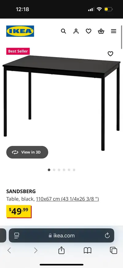 Black Table, View more