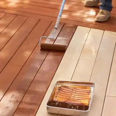 Deck staining and repairs, View more