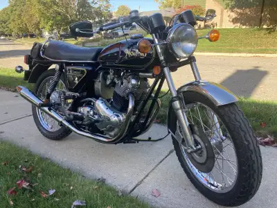 850cc. Nut and bolt restoration 10 years ago. Riden approximately 1000 mi a year since. All hardware...