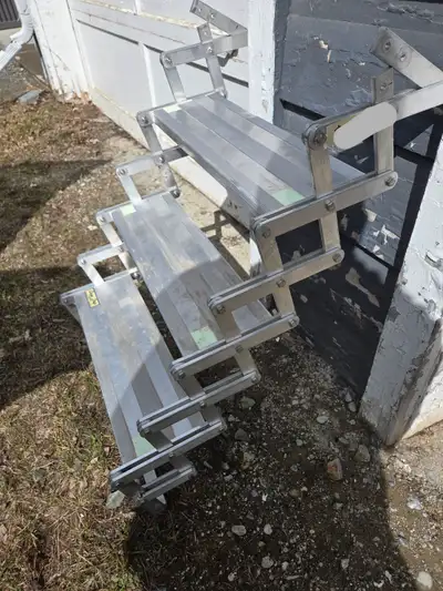 Three steps, Torklif Glow step. Brackets missing. Reflected in price. $600.00 new selling for $300.0...