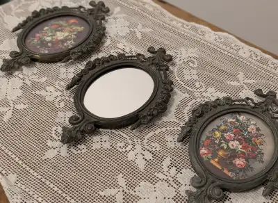 Vintage Italian Cast Metal Frames – Set of 3, View more