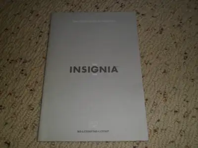 Insignia NS-LCD26F NS-LCD32F LCD TV user manual guide NEW!, View more