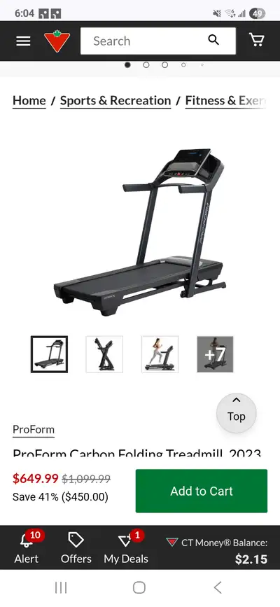 Selling pro form treadmill, very little use and all works as it should. Located in Sunnyslope area i...