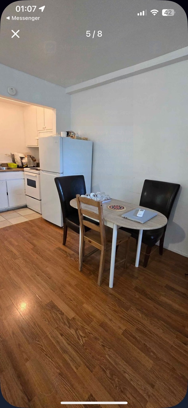 Spacious furnished studio close to orange line 4
