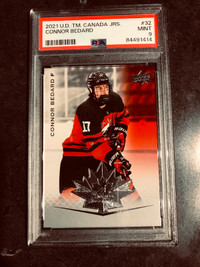 PSA 9 Connor Bedard 2021 Upper Deck Hockey Card #32