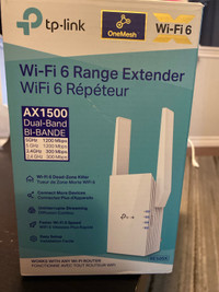 TP-Link Wireless AX1500 Dual-Band Wi-Fi 6 Range Extender (RE505X