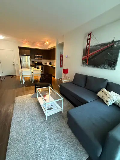 Bright well maintained 3 bedroom 2 bathroom apt available for May-July. Fully furnished, new air con...