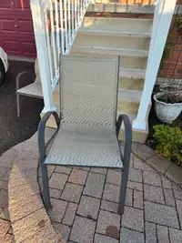2   patio chairs   very good condition   $15. pair.