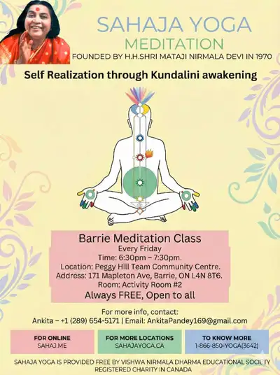 Free Meditation Classes Weekly, View more