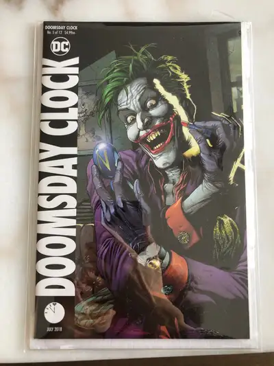 I'm offering Doomsday Clock #5 from DC Comics, published in July 2018. This comic is in used conditi...