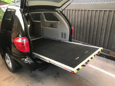 PLEASE READ ALL OF THE AD BEFORE RESPONDING. Van/Truck Slide Out-$575 Dimensions: 91” x 47-1/2” Dual...
