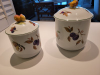 “Royal Worcester" “Evesham Vale" 2 canisters
