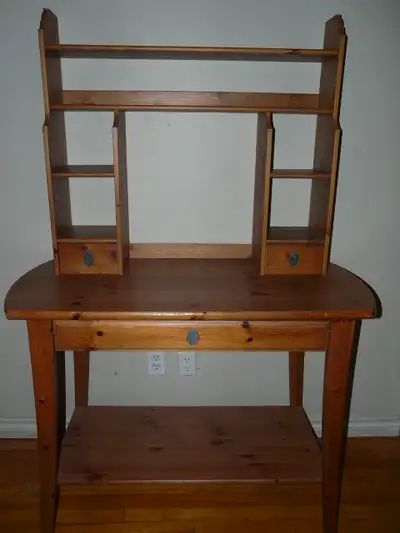 LEKSVIK Desk with hutch  (IKEA), View more