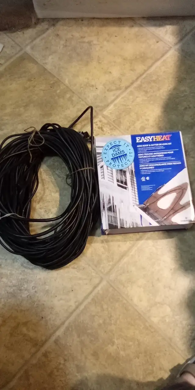 Câble chauffant Roof de-icer 120 pi de toiture et gouttières 35$ in Electrical in Laval / North Shore - Image 2