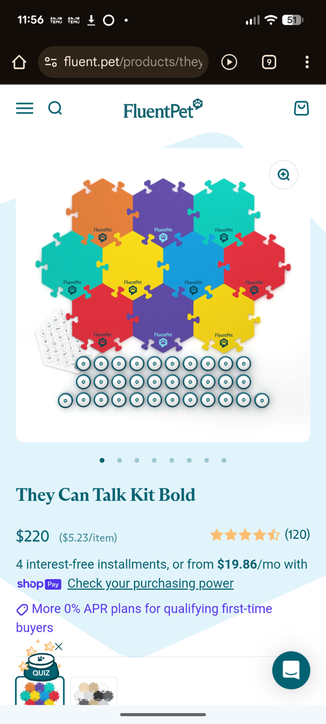 Fluent Pet Talking Buttons64280284586625123